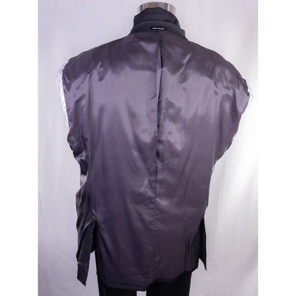 Pronto Uomo 2-Buttn Platinum Charcoal Blazer Wool Sport Coat Suit Jacket Sz 50L - Picture 12 of 13